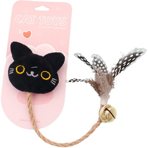 YSSZAM Fox Style Interactive Toys for Cats, Play Cat Toy Cat Toy Bell Design Anti-Scratch Linen Rope Cat Catnip Plush Toy Pet Supplies for Indoor Cat and Kitten Exercise - Foxes