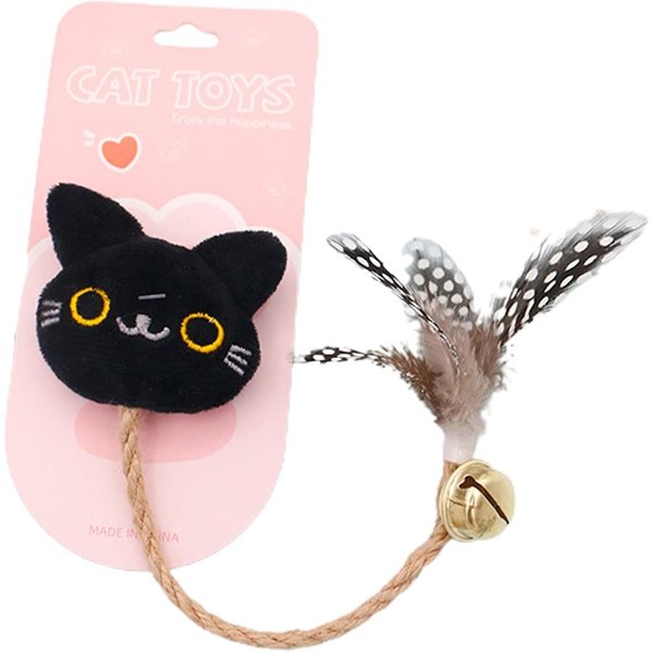 YSSZAM Fox Style Interactive Toys for Cats, Play Cat Toy Cat Toy Bell Design Anti-Scratch Linen Rope Cat Catnip Plush Toy Pet Supplies for Indoor Cat and Kitten Exercise - Foxes