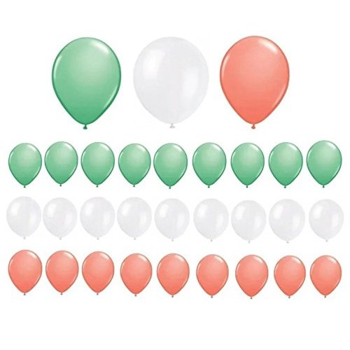 Neo LOONS® 10" Pastel White & Mint Green & Coral Premium Latex Balloons - Great for Kids, Adult Birthdays, Weddings, Receptions, Baby Showers, Water Fights, or Any Celebration, Pack of 30