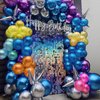 Winrayk Disco Party Decorations Birthday Supplies with Metallic Disco Balloon Garland Arch Kit Silver Sequin Backdrop Disco Ball Balloons for Adult Women Men 70s 80s 90s Disco Themed Party Decorations