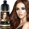 Herbishh Hair Color Shampoo for Gray Hair – Magic Hair Dye Shampoo – Colors Hair in Minutes–Long Lasting–500 Ml–3-In-1 Hair Color–Ammonia-Free | Herbishh (Chestnut Brown)