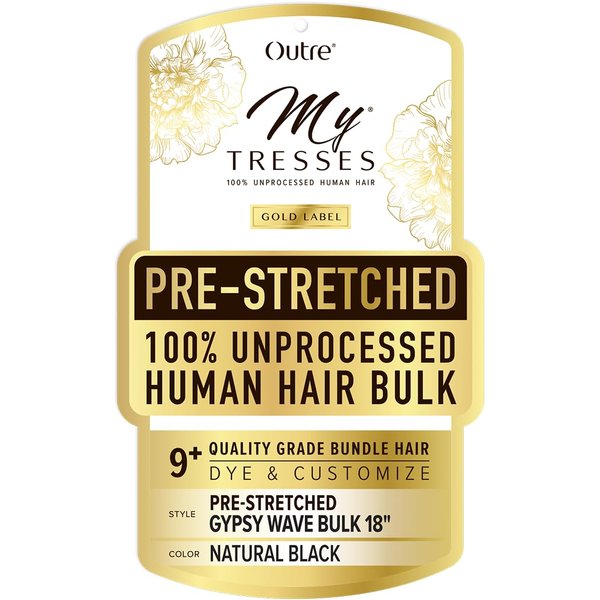 Outre Mytresses - Gold Label - PRESTRETCHED GYPSY WAVE BULK 18" (NATURAL)