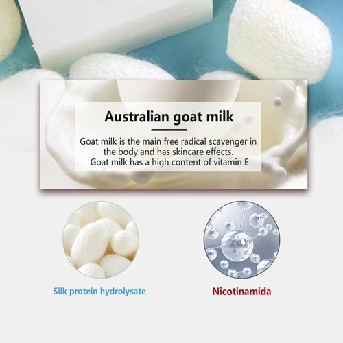 2 Bar Niacinamide soap, strong goat milk aroma, exfoliating soap, facial cleansing, hand washing, bath soap, Goat milk soap, Travel Essentials Day Gift, Silk Milk Soap-2.82 oz 2 Count