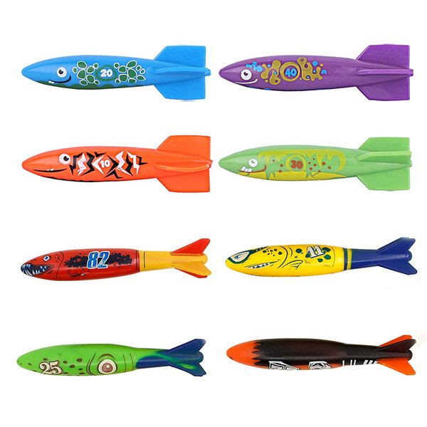 ZHFUYS Pool Toy Throwing Torpedo Shark Swimming Diving Toy