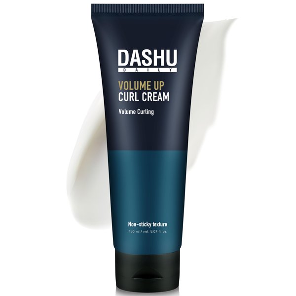 DASHU Daily Volume Up Curl Cream 5.07fl oz – Hair Styling Cream, Curl Defining Cream, Volumizing, Add Texture, Anti Frizz Styling Cream