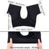 Janmercy 2 Pcs Sweat-Proof Underarm Vest for Women - Black, Short Sleeve, Washable & Reusable Crop Top