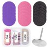 heemeei 72Pcs Sanding Paper Discs and Metal Nail Drill Bit 25mm Replacement Sandpaper Disk for Manicure Pedicure Supplies Tools, Foot File for Dead Skin Foot Callus Remover(80#150#240# Grits)…