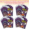 ArtCreativity Bulk 24 Pack Halloween Mini Coloring Book Kit, Each Set Includes 1 Small Coloring Booklet & 4 Crayons, Great Halloween Party Favors, Halloween Gifts for Kids & Non-Candy Halloween Treats
