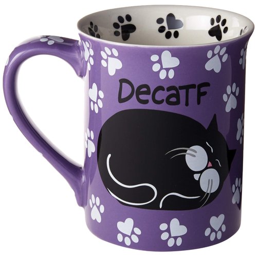 Our Name is Mud “Catffeine” Stoneware Mug, 16 oz.