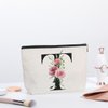 kdxpbpz Initial Makeup Bag, Personalized Gifts for Women, Bridesmaid Gifts, Birthday Gifts for Women Mom, Gifts for Best Friend, Bride Bridesmaid Cosmetic bag (Letter T)