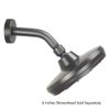 Purelux Shower Arm 6 Inch Universal Replacement Water Outlet PJ0603 Made of Stainless Steel, Flange Included, Oil Rubbed Bronze