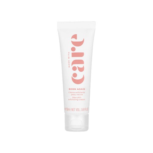 MADE with CARE - BORN AGAIN, New Skin Exfoliating Cream, Exfoliates and Refines, Facial Cleanser for Oily Skin, (50ml)