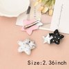 Star Hair Pins for Girls Side Hair Clip for Toddlers Cute Hair Barrettes for Fine Hairclips Duckbill Small Hair Accessories for Women Girls 6 Pack Star Clips for Hair Small Hairpin Star