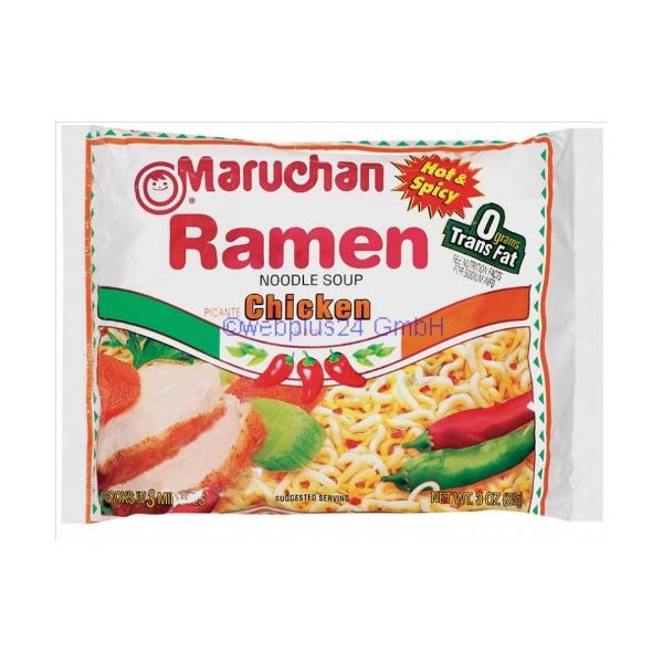 Maruchan Ramen Hot & Spicy Chicken Noodle Soup 3 oz