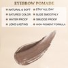 LAVONE Eyebrow Stamp Pencil Kit for Eyebrows, Makeup Brow Stamp Trio Kit with Waterproof Eyebrow Pencil, Eyebrow Pomade, Makeup Brushes and Dual-ended Eyebrow Brush - Ash Brown