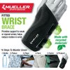 Mueller Sports Medicine Green Fitted Wrist Brace for Men and Women, Support and Compression for Carpal Tunnel Syndrome, Tendinitis, and Arthritis, Left Hand, Black, Small/Medium