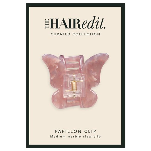 The Hair Edit Blush Marble Papillon Claw Clip