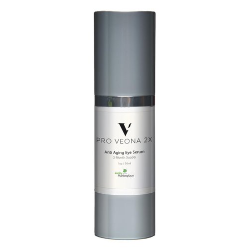 Pro Veona 2x Eye Serum - Anti Aging Eye Serum for Dark Circles & Puffiness - 2 Month Supply - Promote Collagen Production & Skin Cell Renewal - Under Eye Treatment - Vitamin C & E - Wrinkle-Correcting