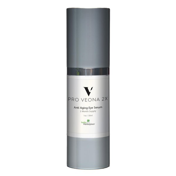 Pro Veona 2x Eye Serum - Anti Aging Eye Serum for Dark Circles & Puffiness - 2 Month Supply - Promote Collagen Production & Skin Cell Renewal - Under Eye Treatment - Vitamin C & E - Wrinkle-Correcting