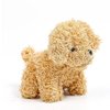 Anboor Small Stuffed Animals—4.8 Inch Cute Puppy Dog Plush Stuffed Animal with Keychain for Party Favors (Light Brown)