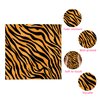 40Pcs Safari Tiger Animal Print Napkins Disposable Jungle Animals Tiger Dinner Paper Napkins Texture Tableware Birthday Baby Shower Party Supplies