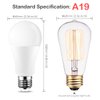 Yangcsl LED Light Bulb 85W Equivalent, RGB Color Changing Light Bulb, 6 Moods - Memory - Sync - Dimmable, A19 E26 Screw Base, Timing Remote Control Included (Pack of 2)