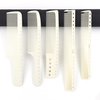White/Black salon professional barber carbon comb heat-resistant anti-static hair comb set of 8 hairdressers preferred (13PC-White)