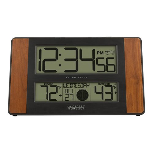 La Crosse Technology Wall/Table Clock, 6.61-inch x 11.1-inch x 1.14-inch (513-1417CH-INT)