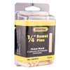 General Tools 840014 1/4-Inch Fluted Wood Dowel Pins, 72 Count (Pack of 1)
