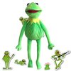 Lacroky Kermit Frog Hand Puppet with 50 Pcs Kermit The Frog Puppet Stickers, Hand Kermit Puppet Soft Stuffed Plush Toy for Boys & Girls - 24 Inches