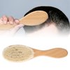 Hair Cleaning Brush, Shine and Texture, Hair Brush for Women Men, Soft Brush with Wood Handle for Thin and Fine Hair, Improve Growth