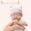 Mire & Mire Reborn Baby Dolls 7 Inch Silicone Doll Mini Realistic Newborn Baby Dolls Silicone Full Body Stress Relief Hand Made（B）