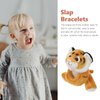 HOLIDYOYO Hug Animal Slap Bracelet for Party Favors Stuffed Animals Huggers Slap Bracelets Plush Toy Childrens Day Gift(Tiger)