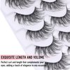 KSYOO 18mm Mink Lashes Fluffy Wispy (V05 Thin Band, 5 Pair (Pack of 1))