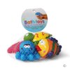 Bathtub Toys Floating Bath Toys(6PCS) with Storage Net,Baby Soft Bath Time Boat Toys,Bathtub Learning Water Toys and Bathtub Toys for Toddlers-Fish,Starfish,Sea Horses