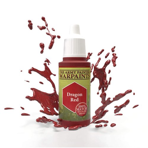The Army Painter Dragon Red Warpaint - Acrylic Non-Toxic Heavily Pigmented Water Based Paint for Tabletop Roleplaying, Boardgames, and Wargames Miniature Model Painting- 18 ml