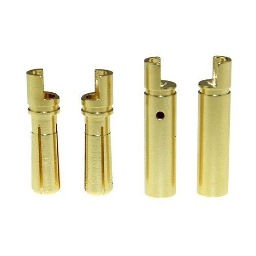 20 Pair Amass 4.0mm Thick Gold Bullet Connector Banana Plug Gold Plated for ESC Battery