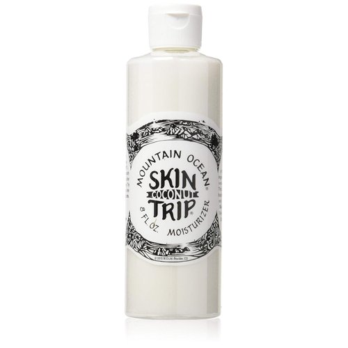 Mountain Ocean Skin Trip Lotion - Coconut Oil Face & Body Moisturizer for Deep Hydration, Lightweight Formula with Aloe Vera & Lanolin, Quick Absorption, Iconic Coconut Scent, All Skin Types - 8 oz