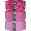 Sweet Sweat Hip Bands with 3 Levels of Resistance | Non-Slip Fabric Booty Bands for Squats & Lunges | Includes Free Mesh Carrying Bag (Pink)