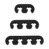 X AUTOHAUX 12pcs 7mm 8mm 8.5mm 8.8mm Car Engine Spark Plug Separators Ignition Wire Separators Holder Black