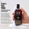 American Crew Shampoo, Conditioner & Body Wash for Men, 3-in-1, Tea Tree Scent, 15.2 Fl Oz