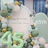 10 Balloon Number, 40 Inch Light Green Foil Balloons Giant Jumbo Helium Number 10 Balloons for Boys Girls 10th Birthday Decorations Anniversary Events Party Decorations(Light Green)