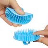 YEALIFE 4Pack Hair Scalp Exfoliator Brush Dandruff Cleaning Brush, Flexible Scalp Massager Brush, Shower Scalp Shampoo Brush for Home, Office, Travel and Pets(Flexible Blue/Pink/Orange/Green)