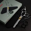 Suvorna 6.5” Barber Thinning Shears for Hair Cutting, Trimming & Styling. Precision 30 Teeth Razor Sharp Edge. Texturizing, Layering, Blending Scissors for Bangs. Best for Salons & Home Use