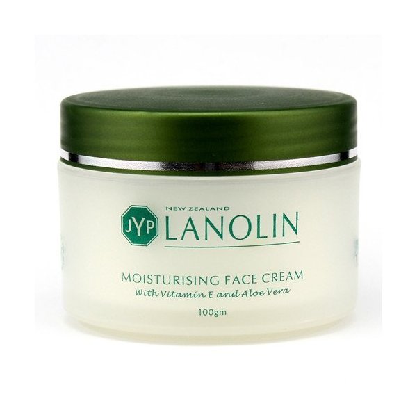 JYP New Zealand Lanolin Moisturizing Face Cream with Vitamin E and Aloe Vera, 100g