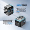 Universal Travel Adapter, Unidapt International Plug Adapter, 5.6A Smart Power 3.0A 4 USB 1 Type C, Power Adapter Travel Charger, Outlet Converter Worldwide US to Europe EU AU UK USA (Type C/G/A/I)