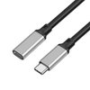 Tianle USB C Extension Cable, Type-C USB 3.2 Gen 2(10Gbps) Male to Female Extender,4K@60HZ Fast Charge,for Data Transfer,Charging,Audio,Video Devices-Grey (16.4ft / 5 Meters)