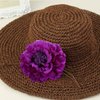 TOKIMMASH Boho Peony Flower Hair Clip for Fashion, Party & Wedding, Orange-red, Women's Hair Accessory, 11 cm (width) x 2 cm (height)