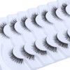 DSLONG 7 Pairs Cat Eye Lashes Natural Look 5-13MM Short False Eyelashes 3D Multi layered Invisible Eyelashes Strip For Small Eyes That Look Like Extensions (N1)