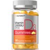 Vitamin D3 2000iu Gummies | 90 Count | Vegetarian | Pineapple Flavor | Non-GMO, Gluten Free Vitamin D Supplement | 50 mcg | by Horbaach
